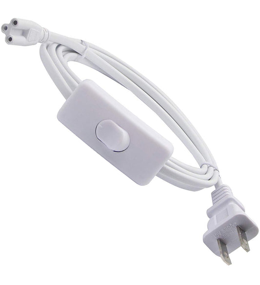 6 Foot Extension Cord, Canada Electric Cord with On Off Switch, UL for T8 T5