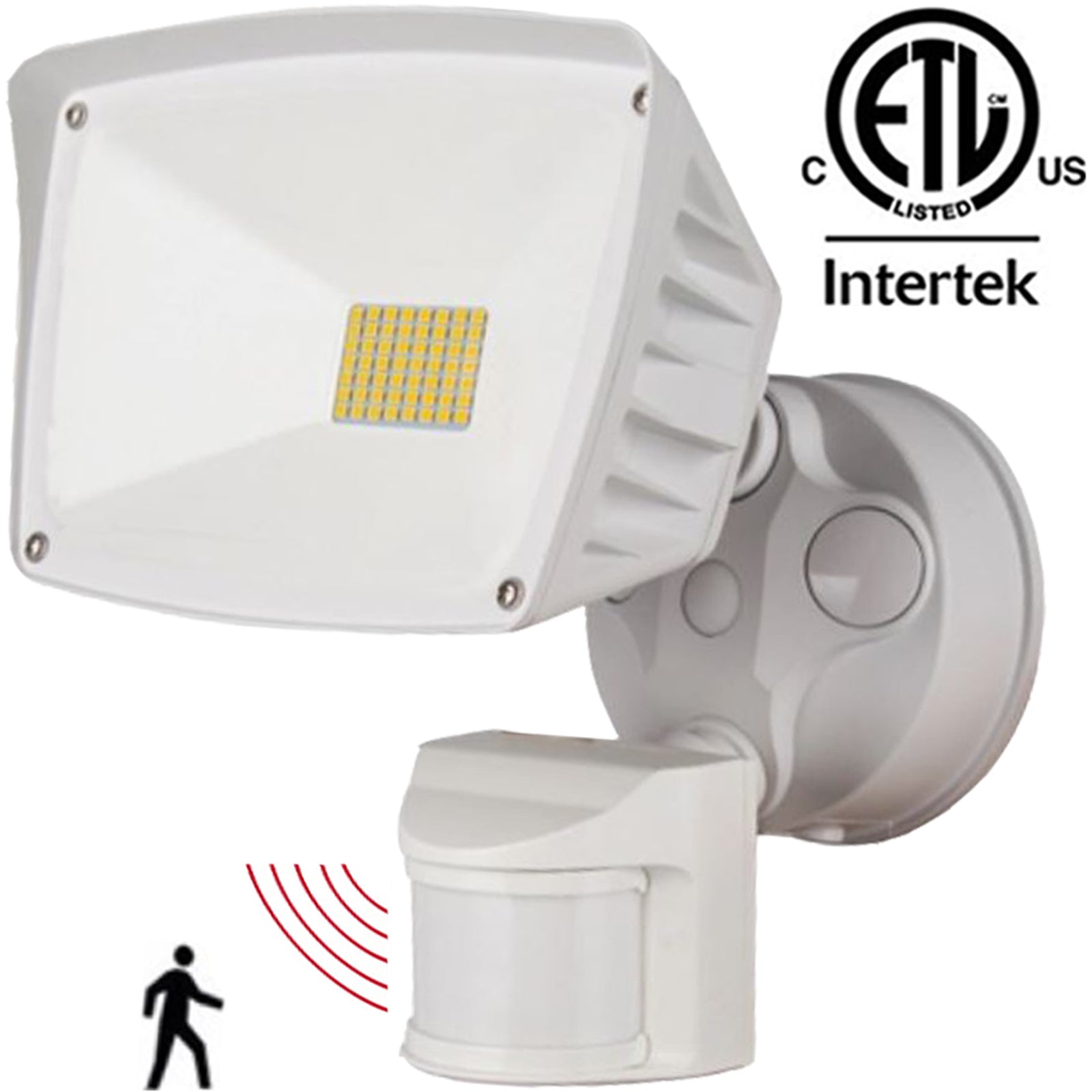 Outdoor Motion Sensor Light Canada 28w 6000k Bright 3400Lm 6-1 Pack - Led Light Canada
