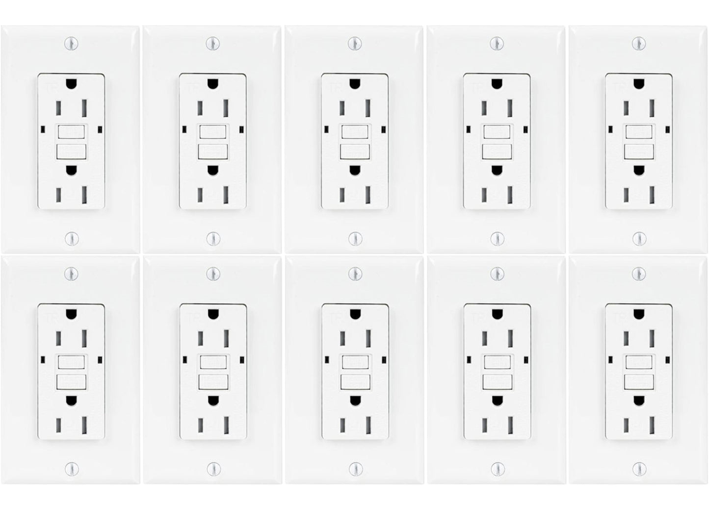 15 Amp GFCI Receptacle Canada Indoor Ground Fault Circuit Interrupter Outlet