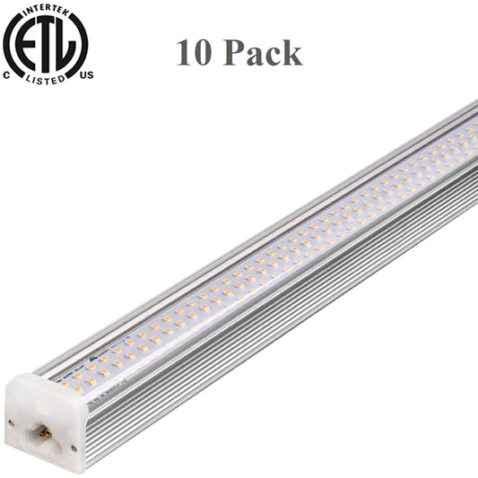 LED Garage Lights Canada | 8ft 80W (2×4ft 40w) 5000K Daylight 10000Lm