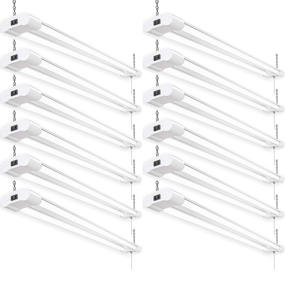 Plug in LED Shop Lights, Canada 4ft 40w 2-12 pack Clear 5000k cUL Garage Shop - Led Light Canada