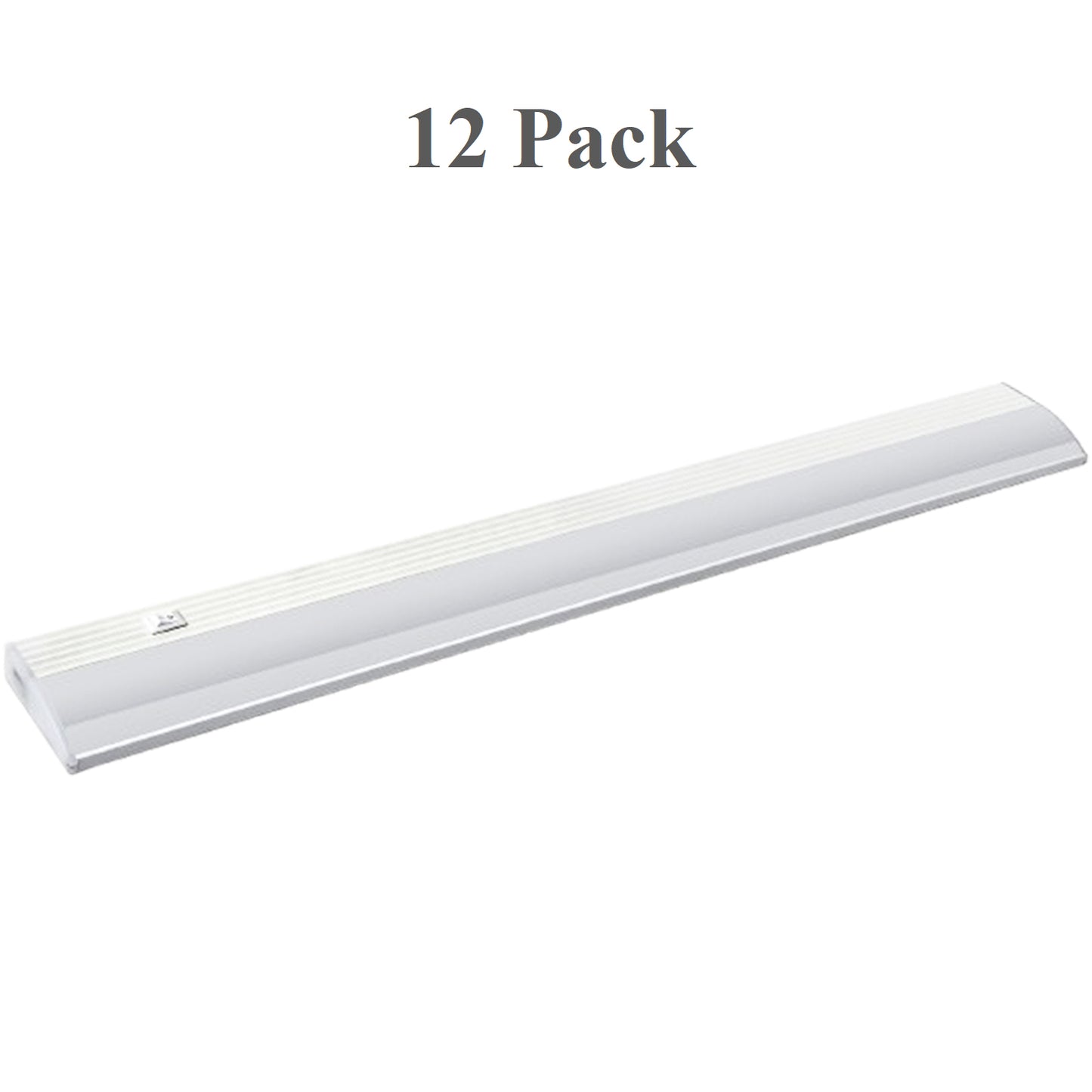 12 pack best kitchen under cabinet lighting Canada 2ft 4000K — LED light bar illuminating countertop natural white 770 lumens plug-in