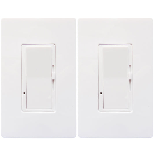 Single Pole LED Dimmer Switch, Canada 150w. Screwless ON/OFF 120V. cUL
