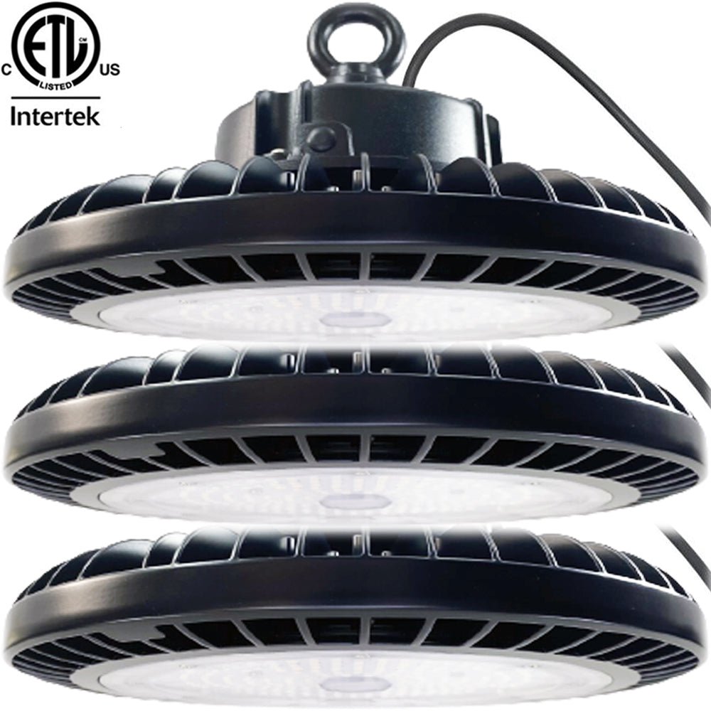 LED High Bay Light 100w Canada UFO 35cm Cable 6000k 16000Lm cETL