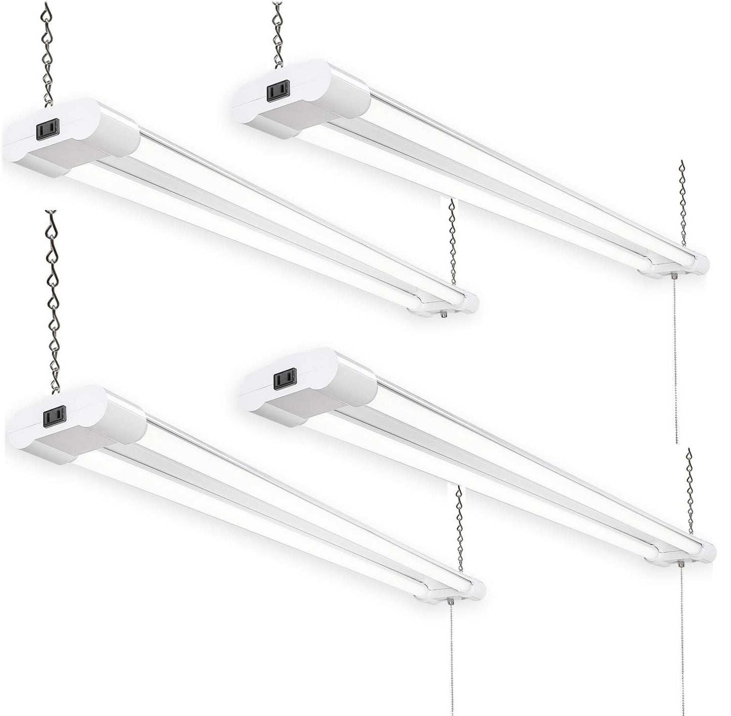 Plug in LED Shop Lights, Canada 4ft 40w 2-12 pack Clear 5000k cUL Garage Shop - Led Light Canada