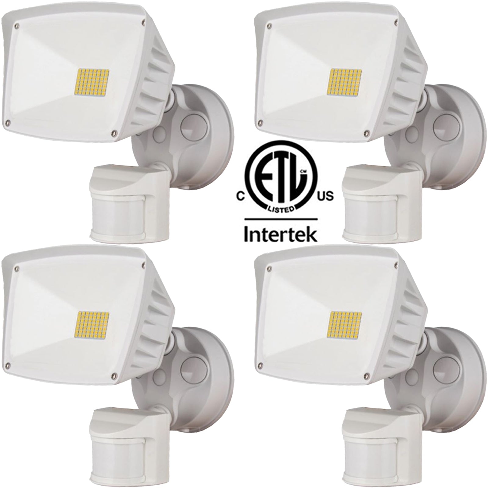 Outdoor Motion Sensor Light Canada 28w 6000k Bright 3400Lm 6-1 Pack - Led Light Canada