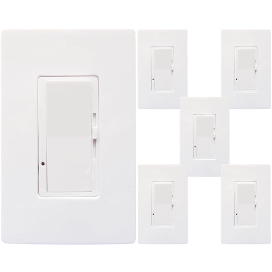 3 Way Dimmer Switch Canada 150w Screwless, Sliding Control, On/Off cUL