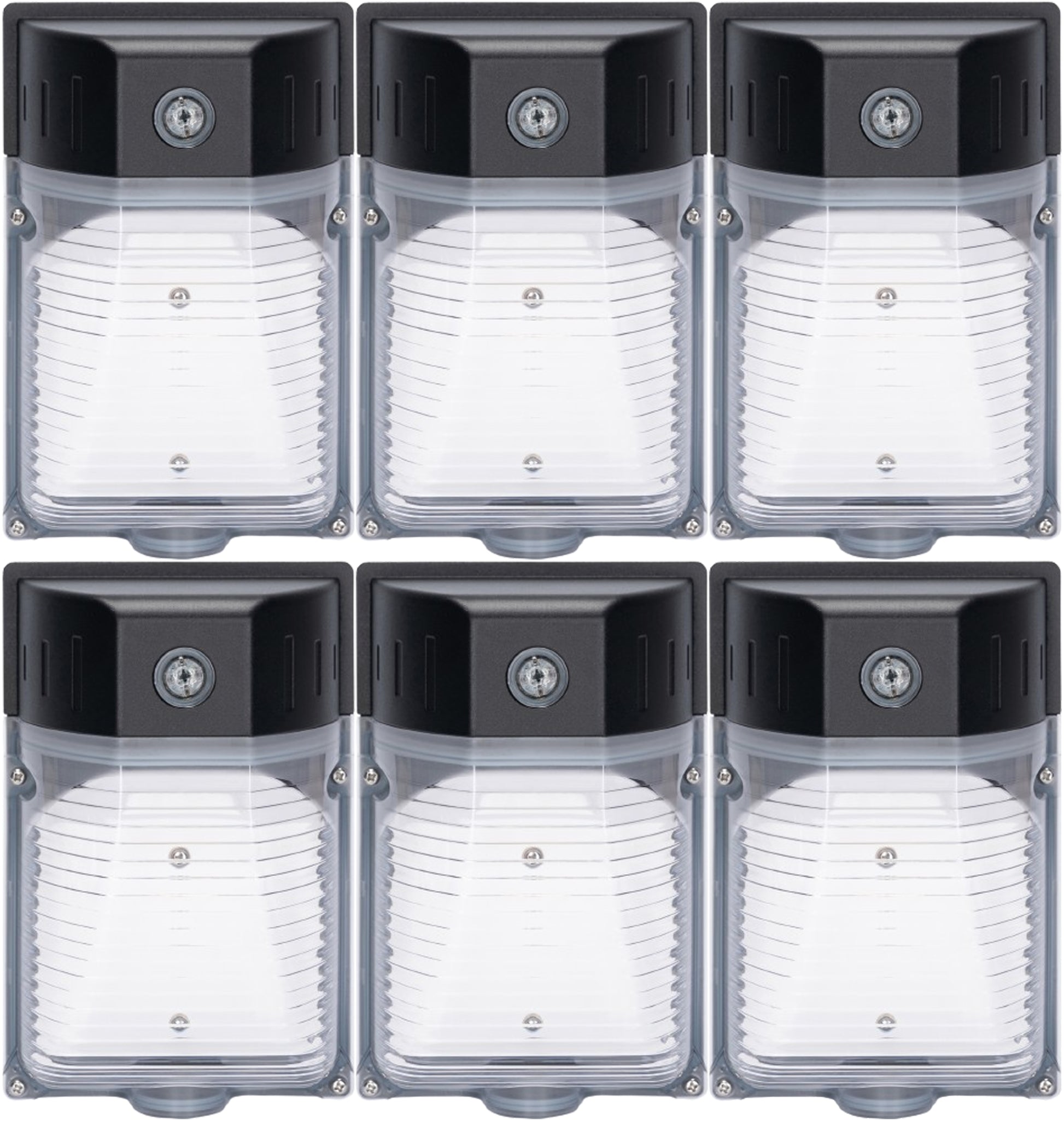 Black Outdoor Light Fixture, Canada. 25W 3000K Warm 3500 Lm Photocell