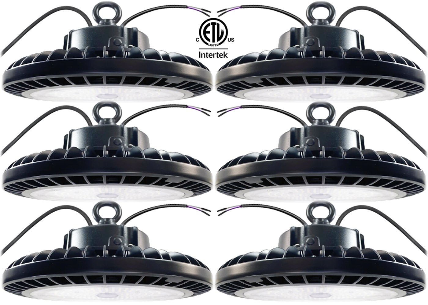 347V High Bay LED Lights 200w Canada 5000k 6-2 Pack 30000Lm cETL - Led Light Canada