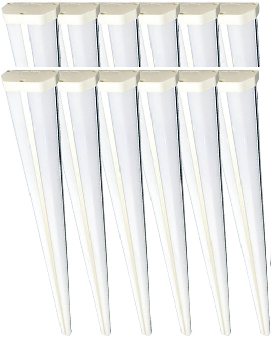 LED Shop Lights Canada 4ft 30W Frosted 4000K White 3600Lm Linkable ETL