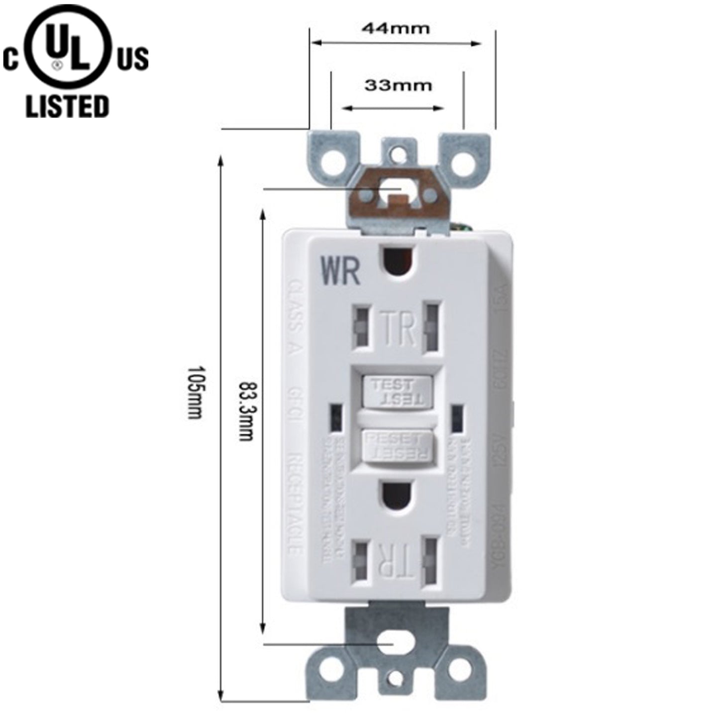 15 Amp GFCI Outdoor Outlet Canada Ground Fault Circuit Interrupter Outlet