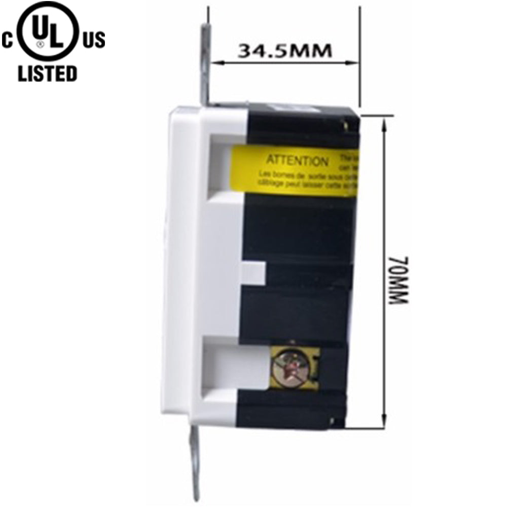 15 amp GFCI Receptacle: Canada 2pack Temper Resistant Outlet TR 120V - Led Light Canada