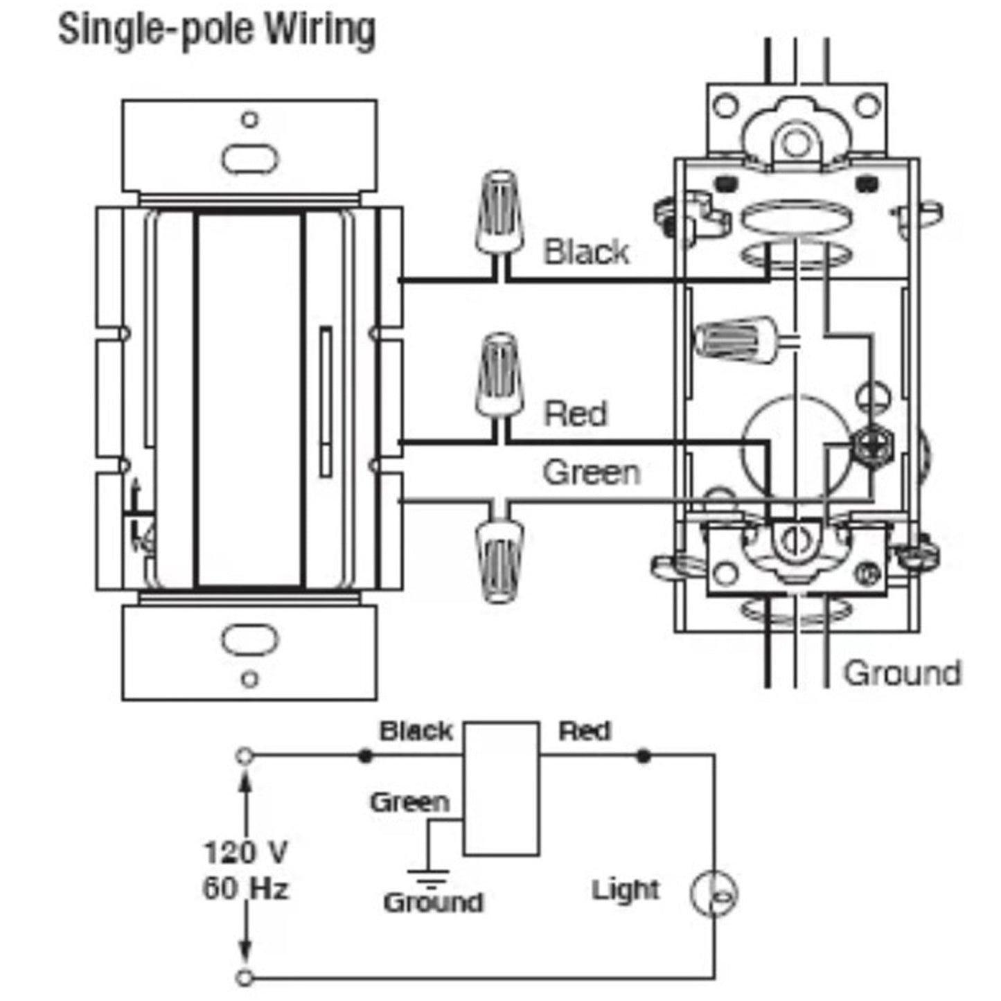 Dimmer Switch LED Lights, Canada 150W Single Pole / 3-Way Dimmer 120V cUL