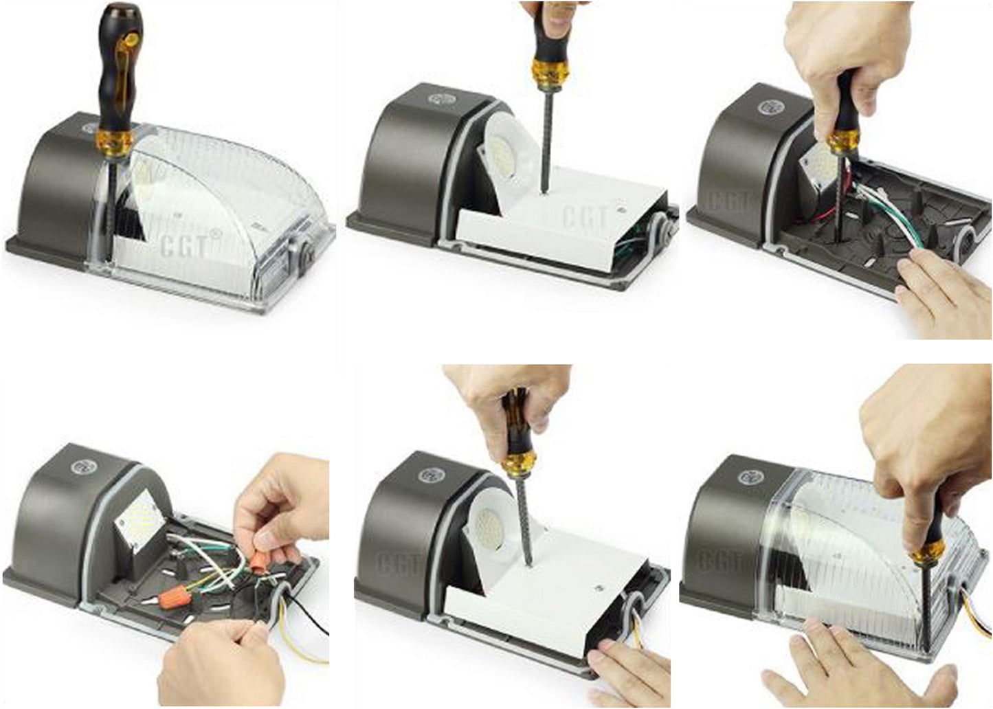 Motion Sensor Outdoor Wall Light Canada 26w 5000k Daylight 3500Lm 6-1 Pack - Led Light Canada