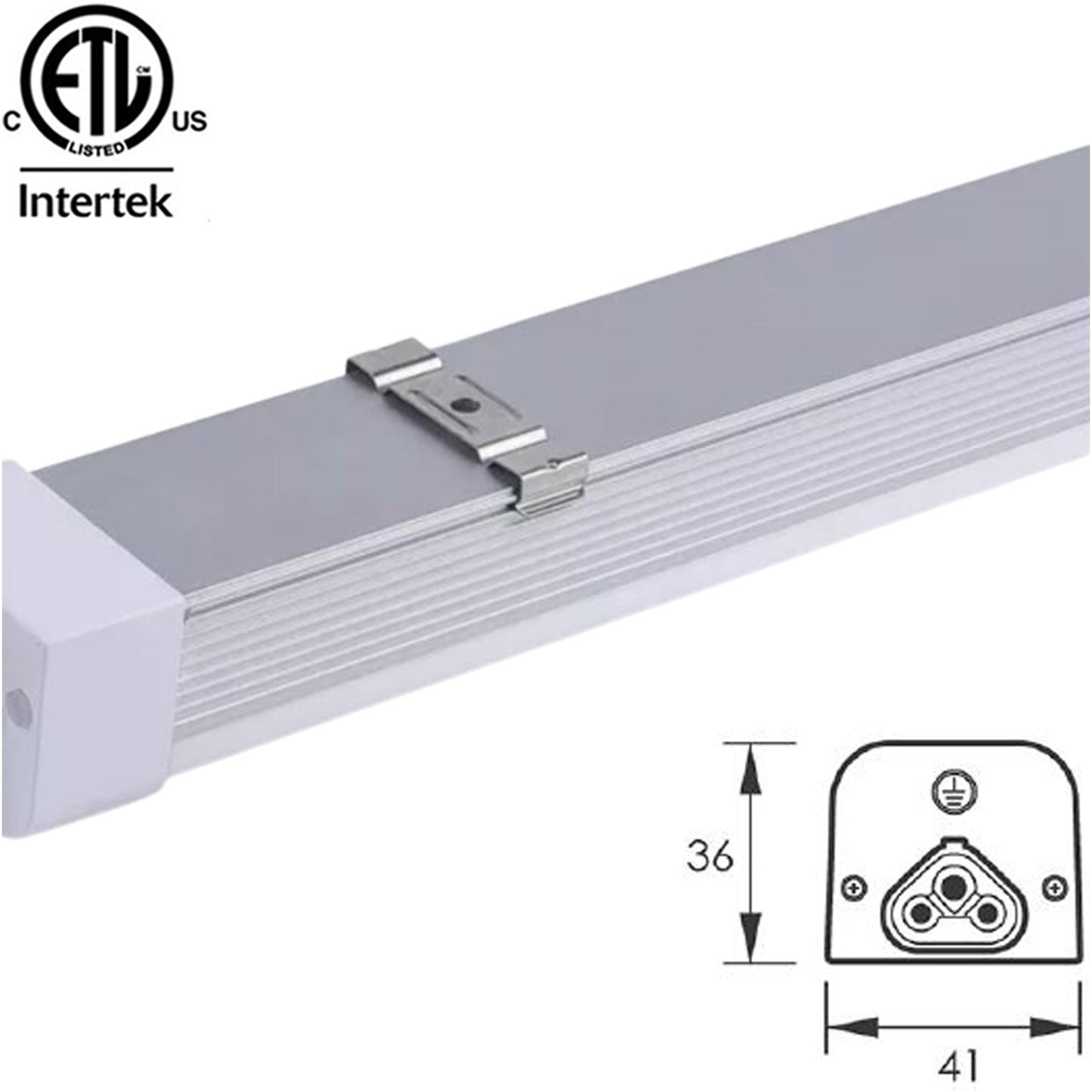 LED Garage Lights Canada. 8ft 80w (4ft 40w x2) 5000K Daylight 10,000Lm