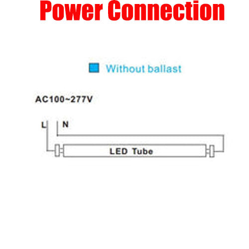 4 Foot T8 Led Bulbs, Canada 4 Pack 18w 6000k Bright, 2 Side Power Connection - Led Light Canada
