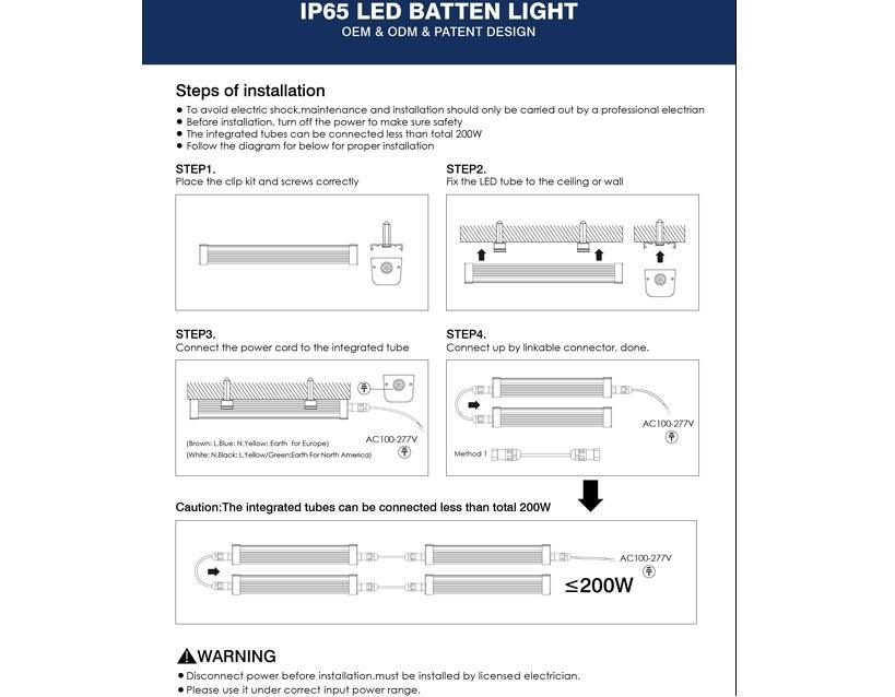 Led Restaurant Lights, Canada Dimmable 4ft 40w 3000k Warm White Shop Garage - Led Light Canada
