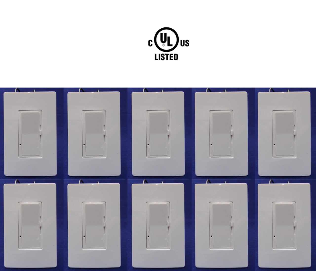Dimmer LED Switch Light 10 pack: Canada Certified Single Pole 150w 120v - Led Light Canada