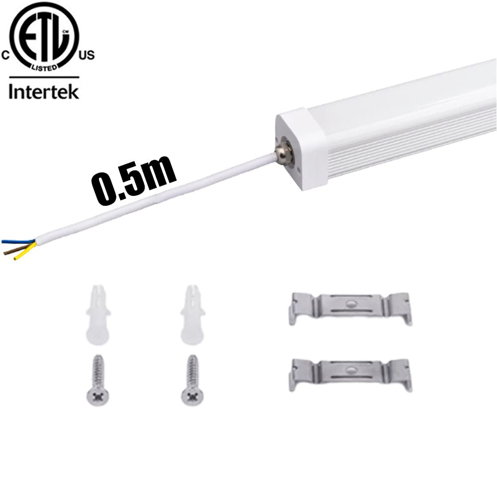 2 Foot LED Fixture, Canada 15w 4000k White 1875Lm cETL Shop Garage