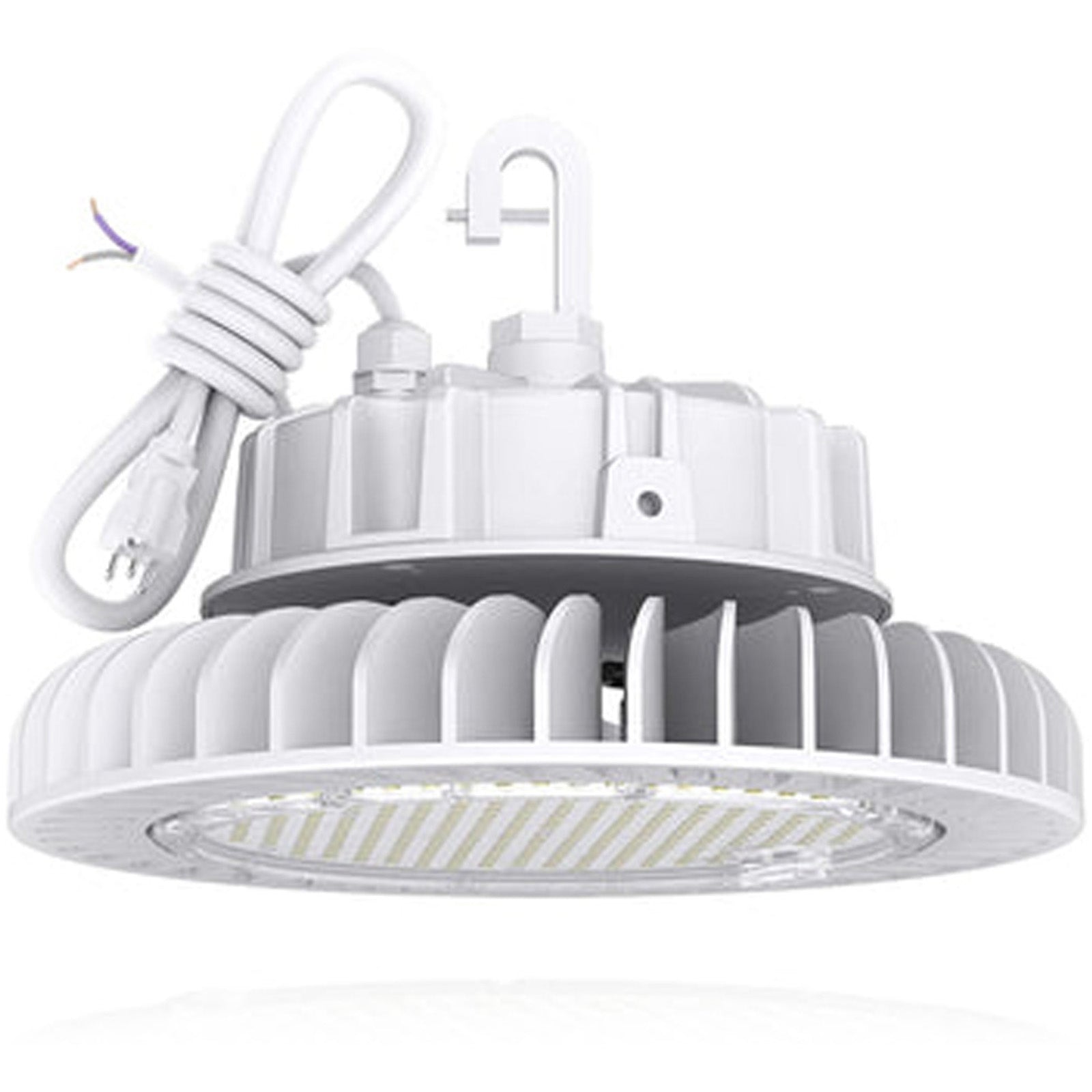 High Bay Warehouse Lighting Canada 100w 4000k White 13500Lm Plug 5ft 2 Pack - Led Light Canada