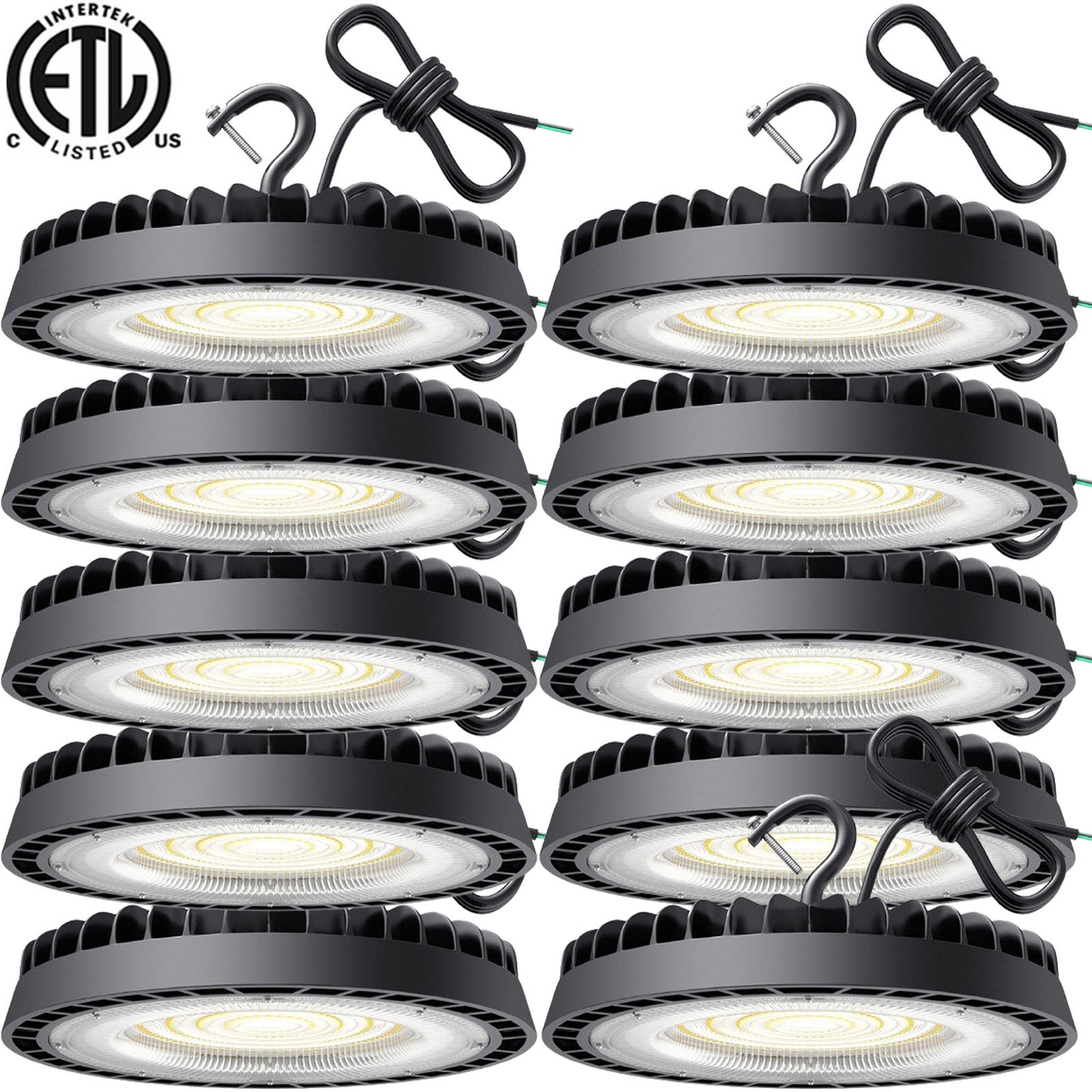 LED High Bay Light 100w, Canada 6000k Bright 13000Lm 1m Cable cETL Shop