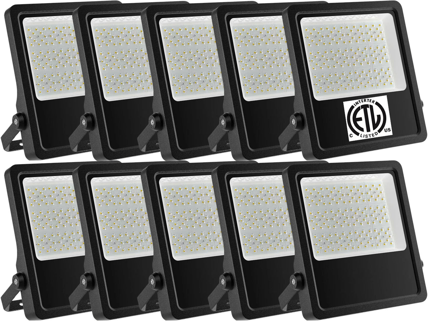 347V 100w LED Floodlight, Canada 13000Lm 5000k Daylight, 1 - 10 Pack,  cETL