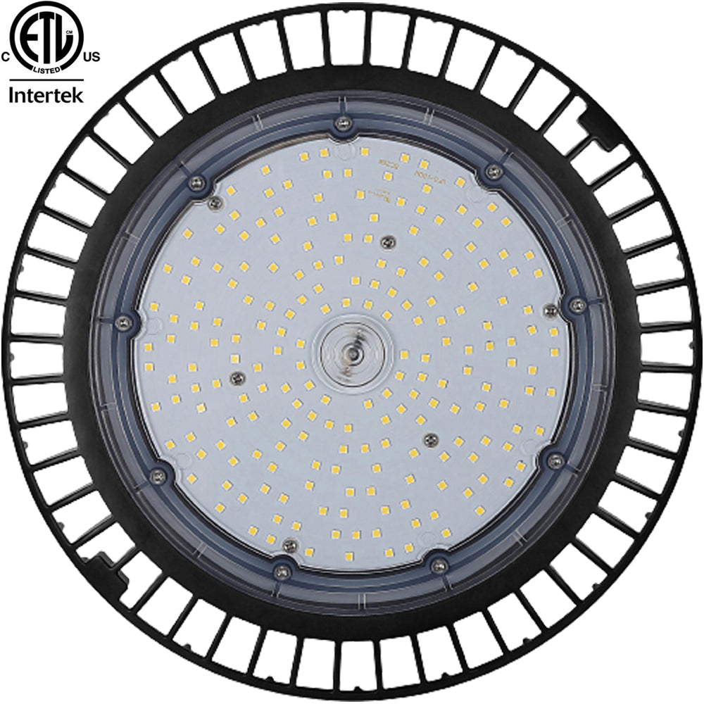 LED High Bay Light 100w UFO Canada 5ft Cable 6000k 16000Lm cETL