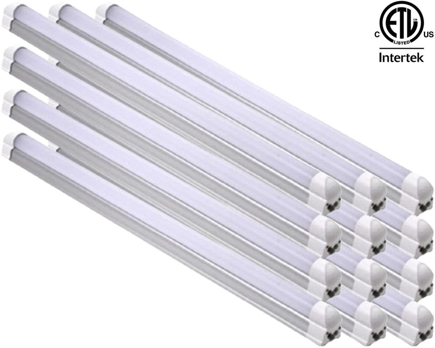 Dimmable LED Shop Lights, Canada 18w, 2-12 Pack 5000k Daylight cETL - Led Light Canada