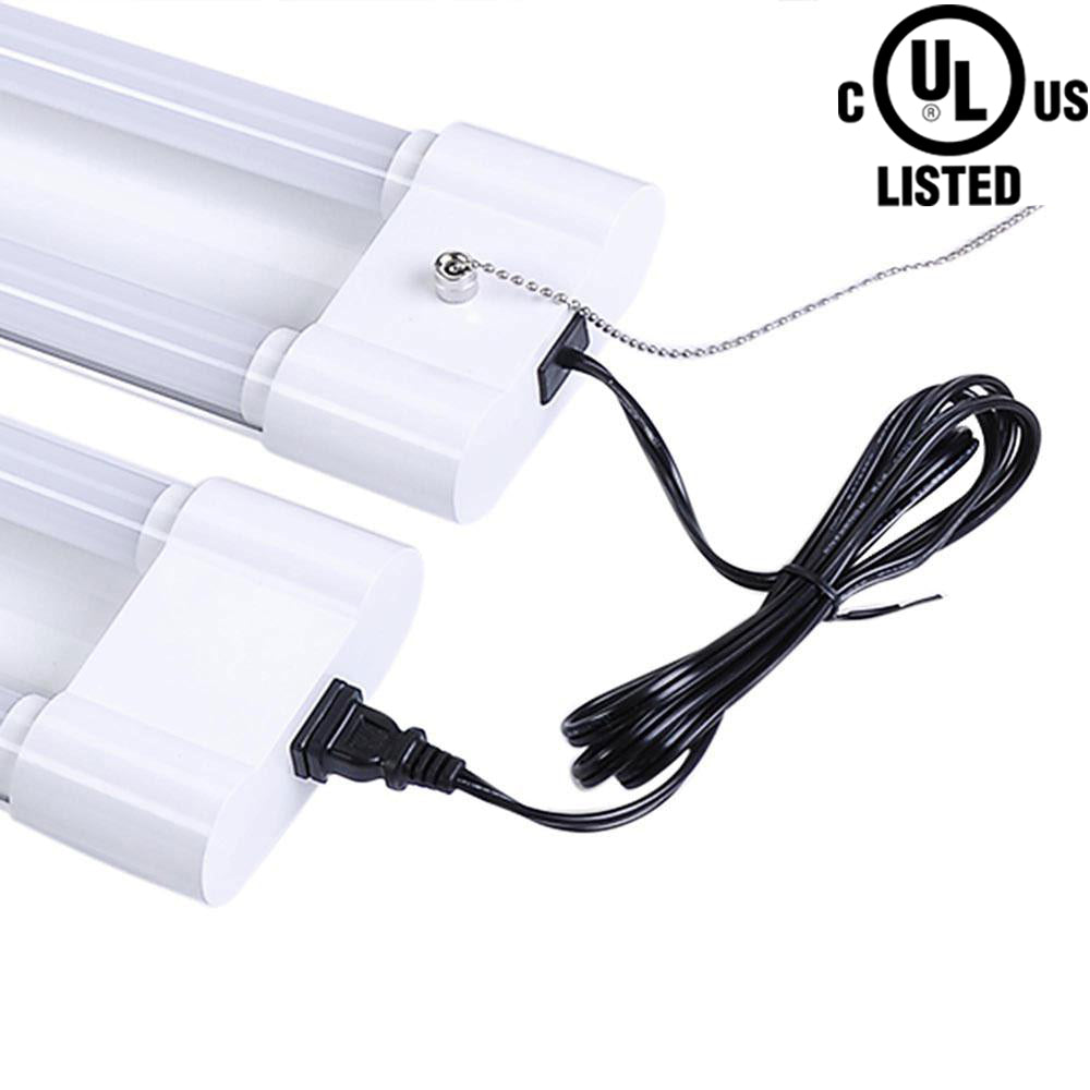 4 Foot LED Shop Lights, Canada 4ft 40w 2 pack Frosted 6000k Bright cUL Garage
