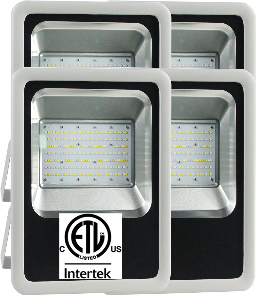 Outdoor Wall Lighting Canada: 4 Pack Led 150w 5000k Flood Commercial