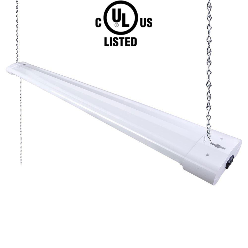4 Foot LED Shop Lights, Canada 4ft 40w 2 pack Frosted 6000k Bright cUL Garage