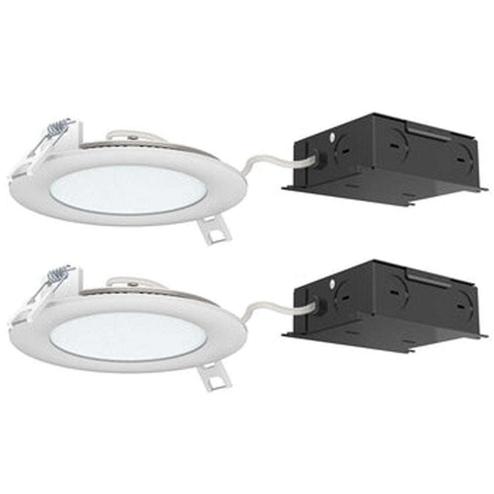 Recessed Led Fixtures, Canada Downlight 2 Pack 4" 10w 3000k Warm cETL