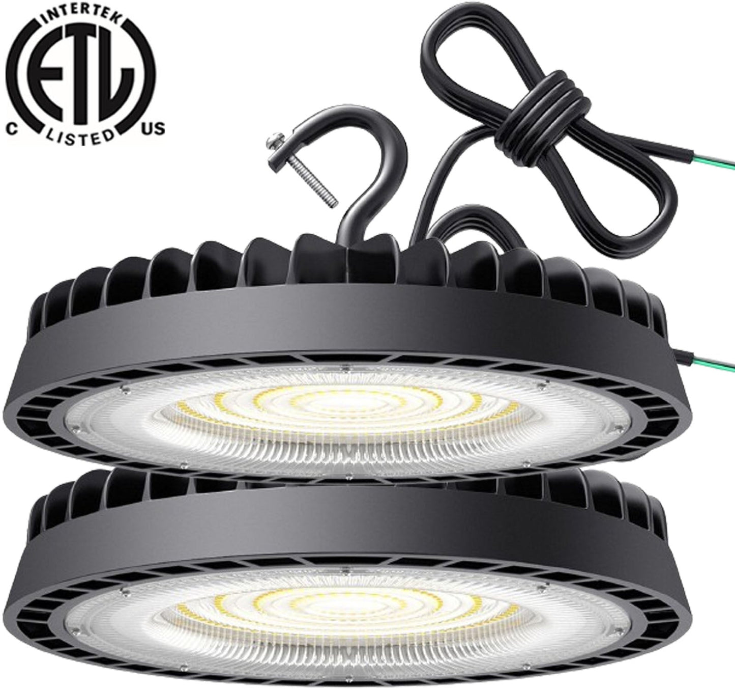 UFO LED High Bay Light 150w Canada 5000k Daylight 19500Lm 1m Cable cETL