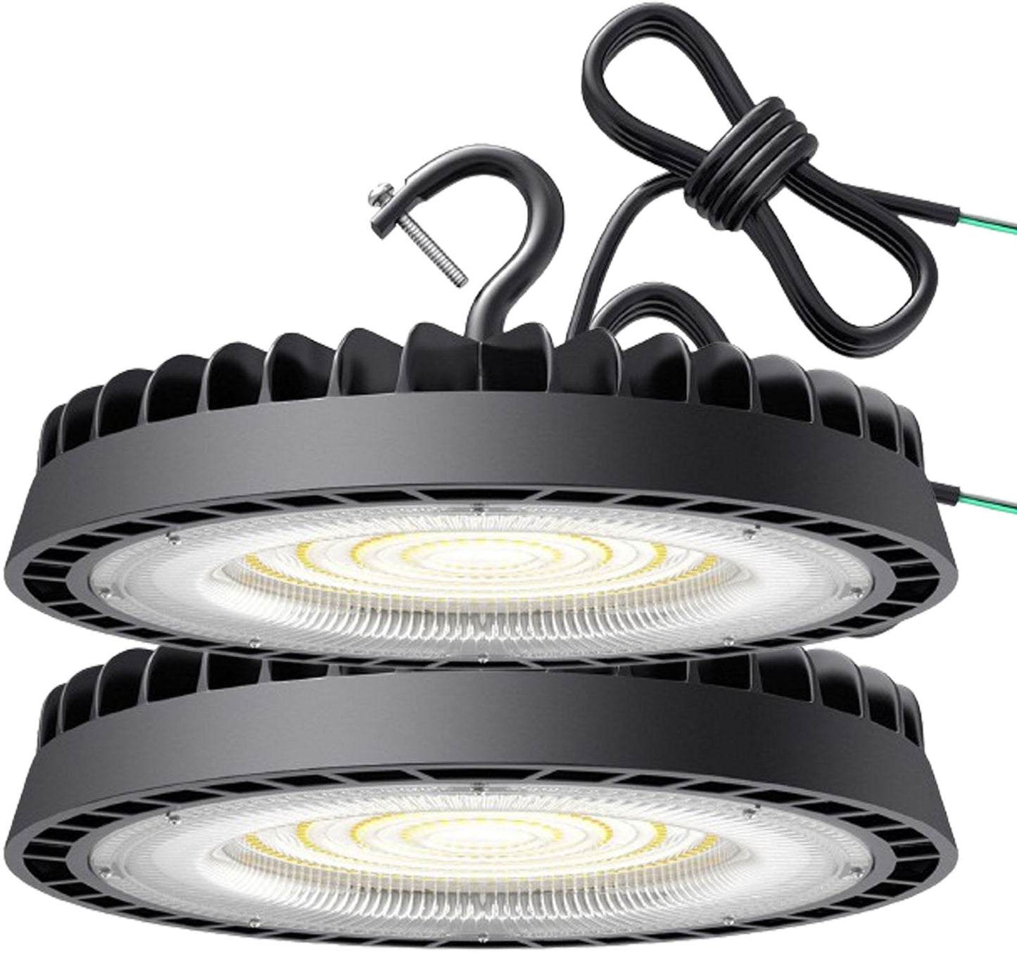 150w UFO LED High Bay Light, Canada 6000k Bright 19500Lm 1m Cable cETL