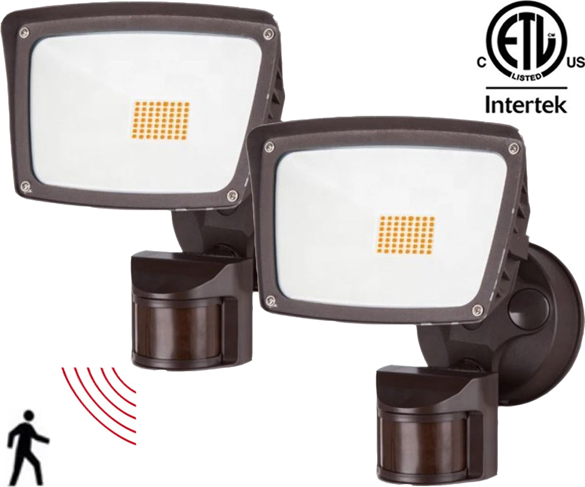 Motion Activated Exterior Light Canada 28w 6000k 3 Pack Garage Yard