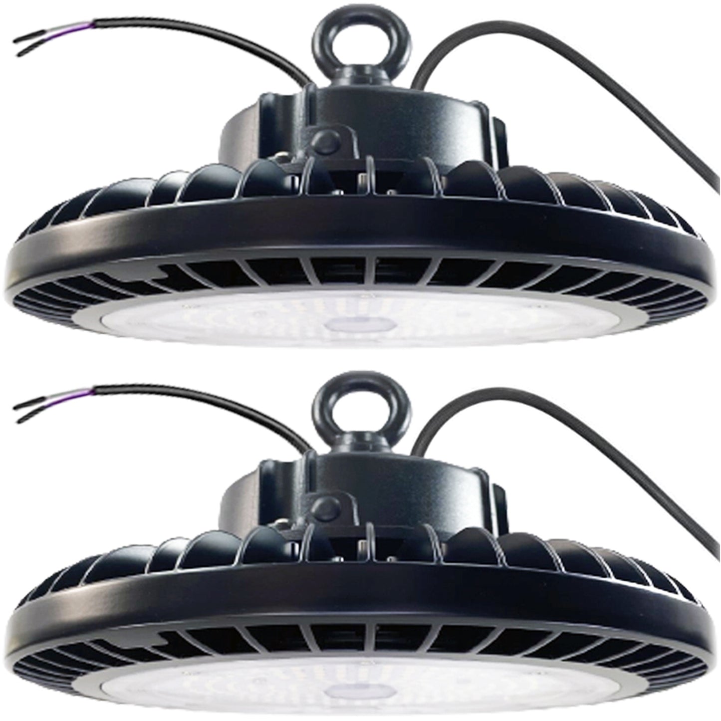 347V LED High Bay Light 200w Canada UFO 5000k 6-2 Pack 5ft Cable 30000Lm