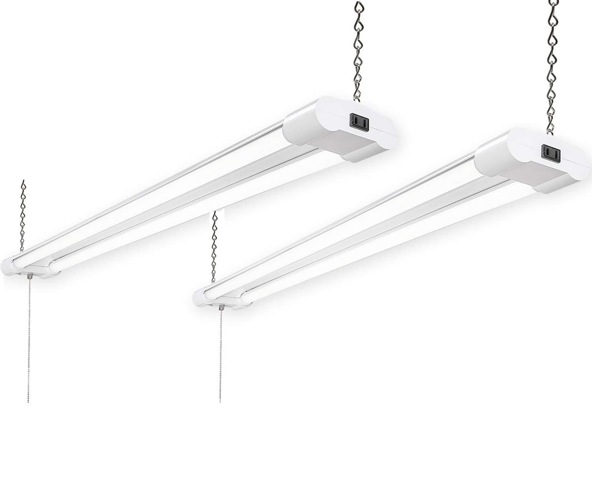 4 Foot LED Shop Lights, Canada 4ft 40w 2 pack Frosted 6000k Bright cUL Garage