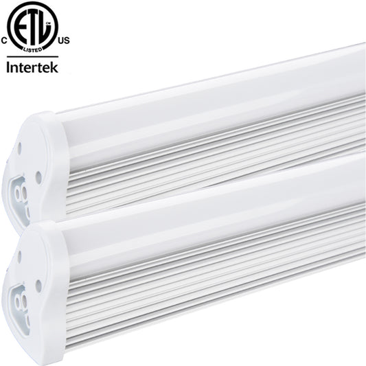 4ft T5 Light Fixture, Led Canada 15w 2-4 Pack 4000k White 1500Lm cETL