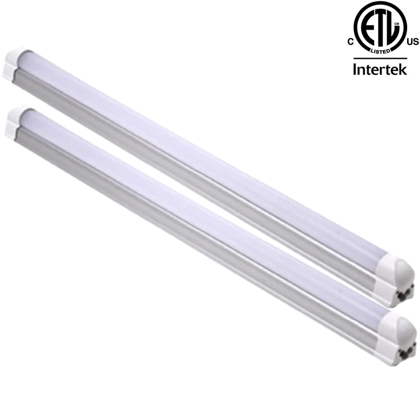 4 Foot T8 Fixture, Led Canada 22w 2-25 Pack 6500k Bright 2550Lm cETL Shop