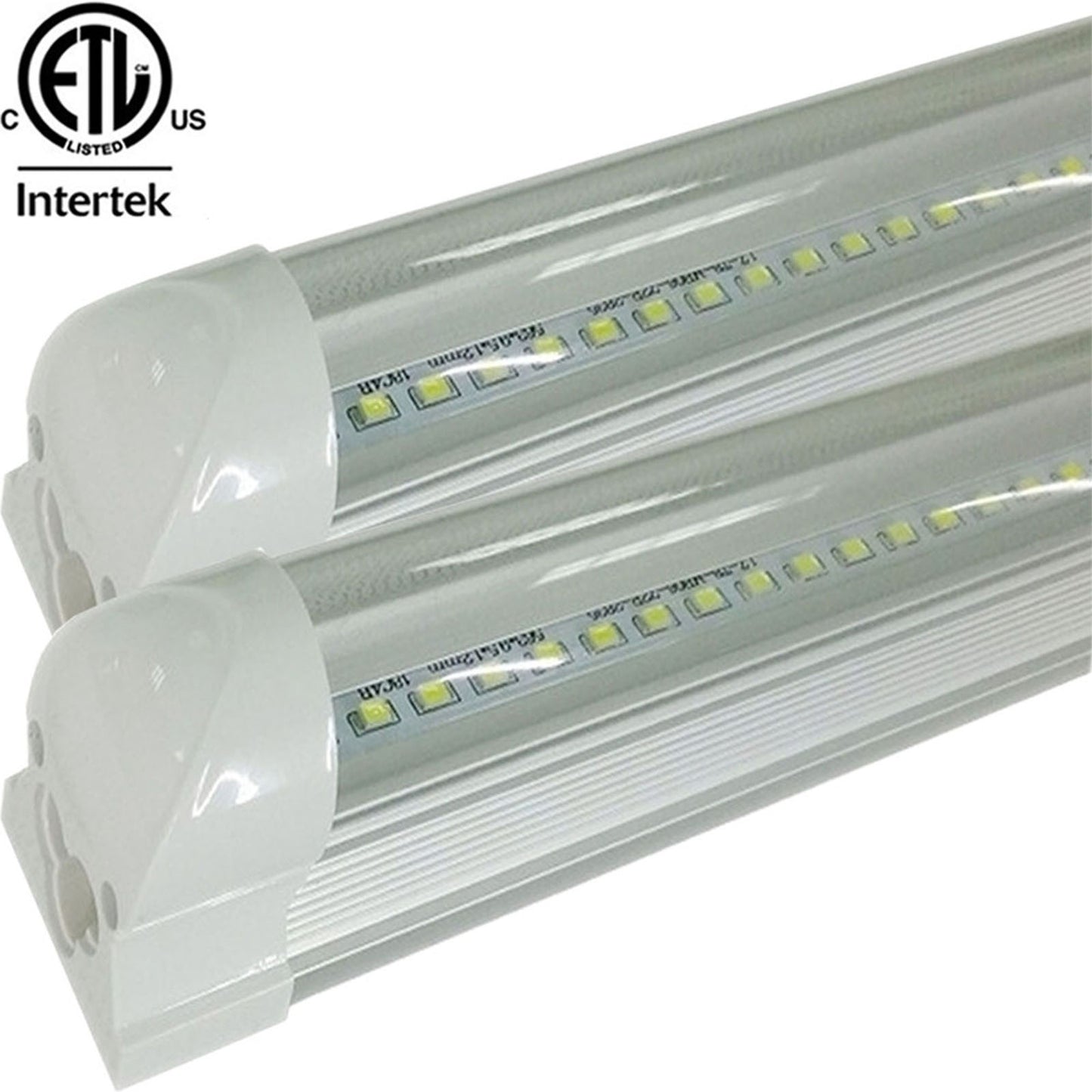 4ft T8 Fixture, Led Canada 22w 2-25 Pack Clear 5000k Daylight 2550Lm cETL