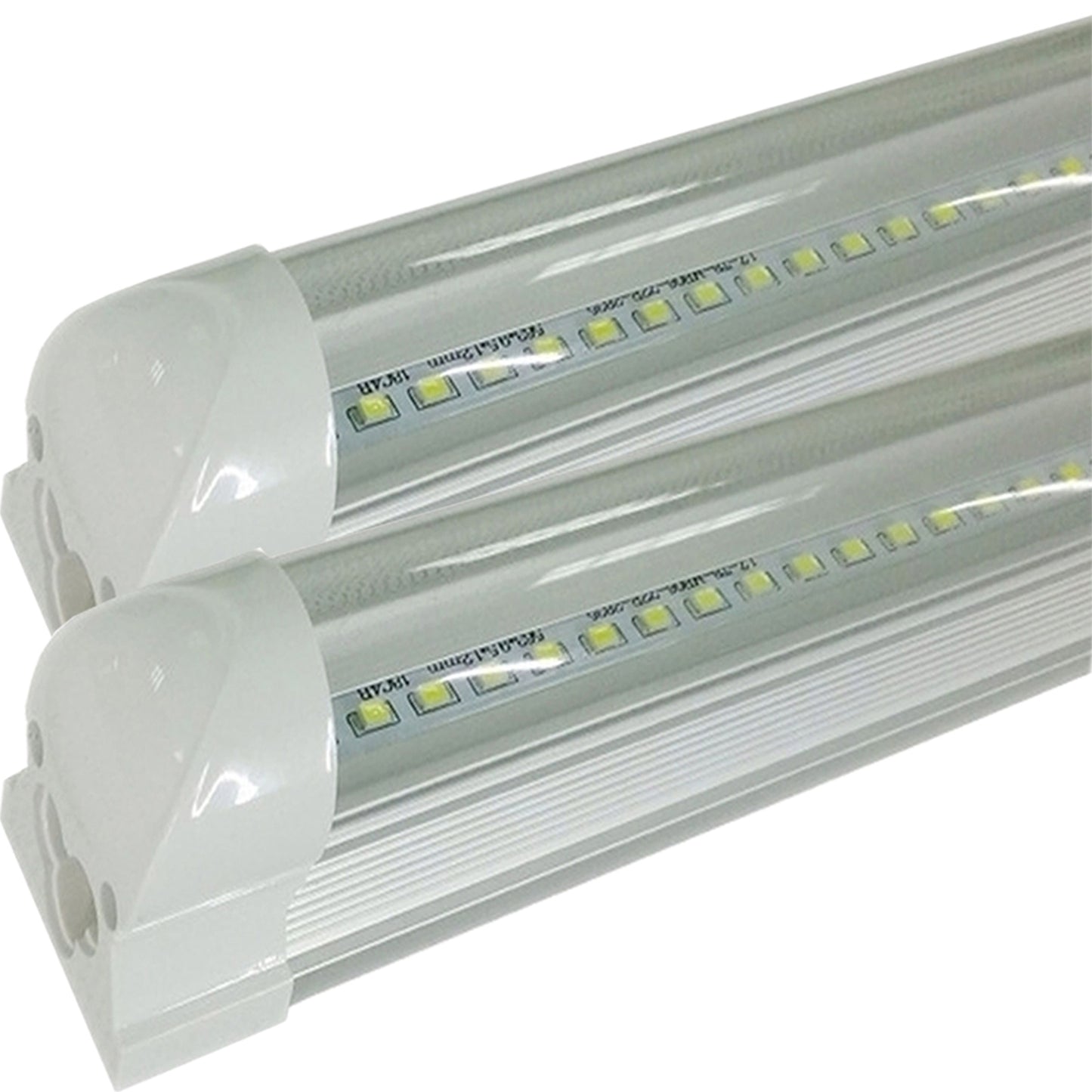 4ft T8 Fixture, Led Canada 22w 2-25 Pack Clear 5000k Daylight 2550Lm cETL