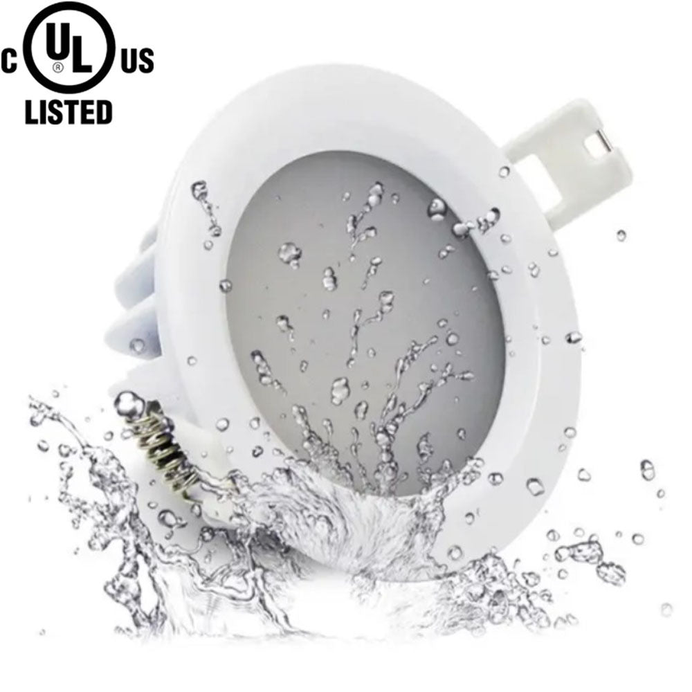 Recessed Lights for Bathroom, Canada 12w 4" 5000k Waterproof cUL 120V