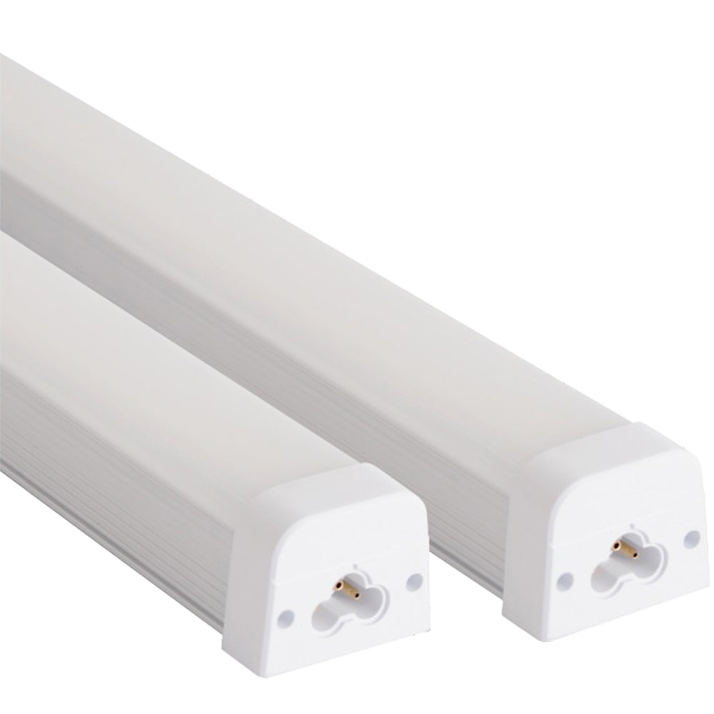 LED 4ft Light Fixture Canada 40w 2 Pack 3000k Warm 5000Lm cETL Garage