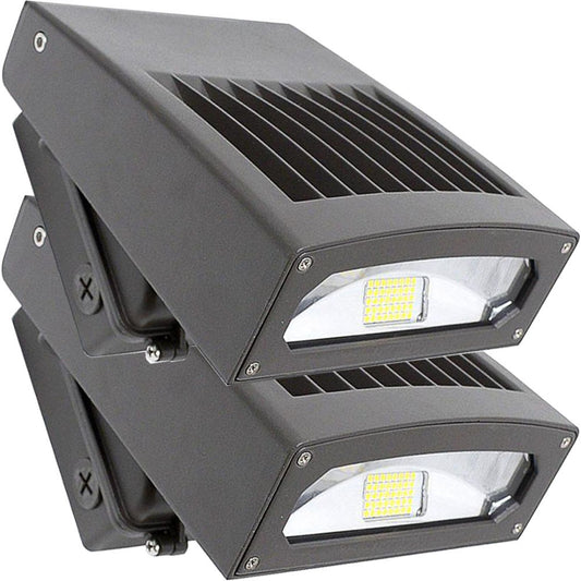 Led Wall Pack with Photocell, Canada 30w 5000k 2 Pack Outdoor Wall Lights Yard