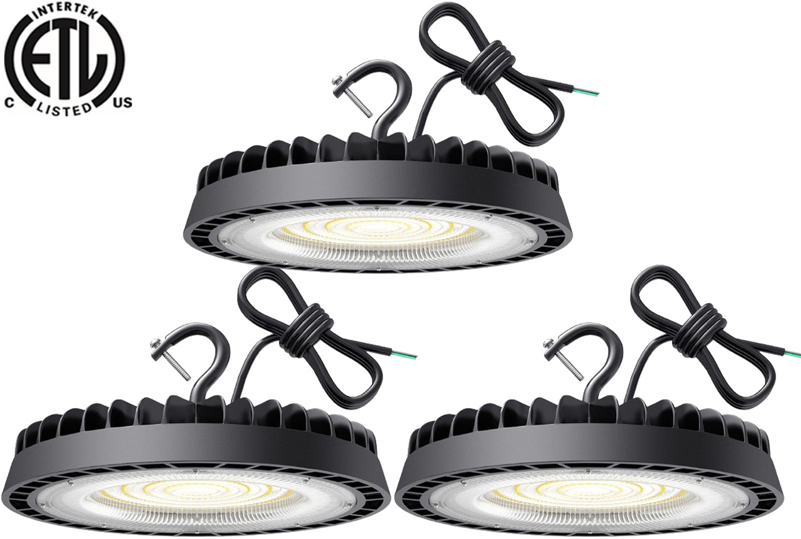 Warehouse Pendant Light Fixtures 100w Canada 6000k 13000Lm 3.3ft Cable ETL - Led Light Canada