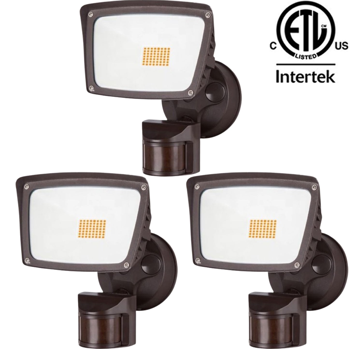 Motion Sensor Outdoor Wall Light Canada 40w 6000k Bright 4800Lm 6-1 Pack - Led Light Canada