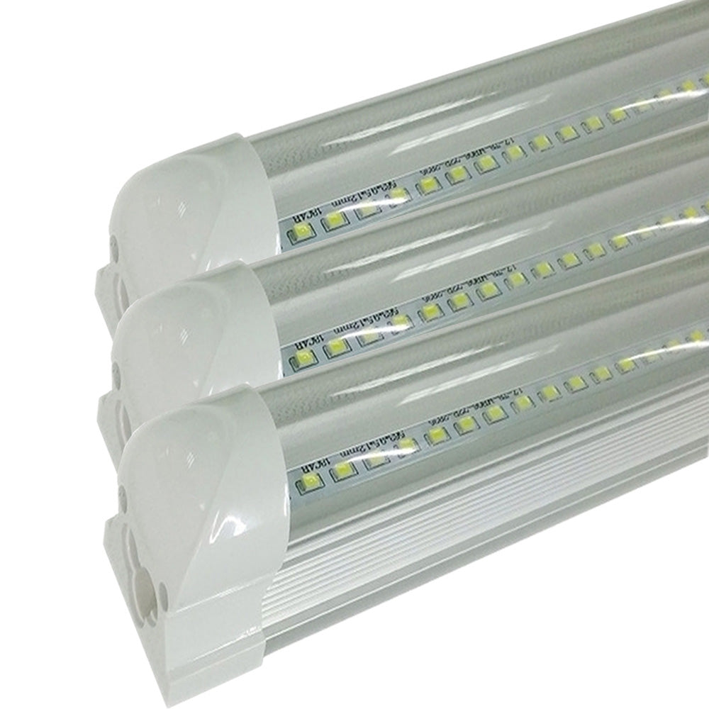 T8 LED Light Fixtures, Canada 22w 3 Pack Clear T8 5000k LED ETL Garage