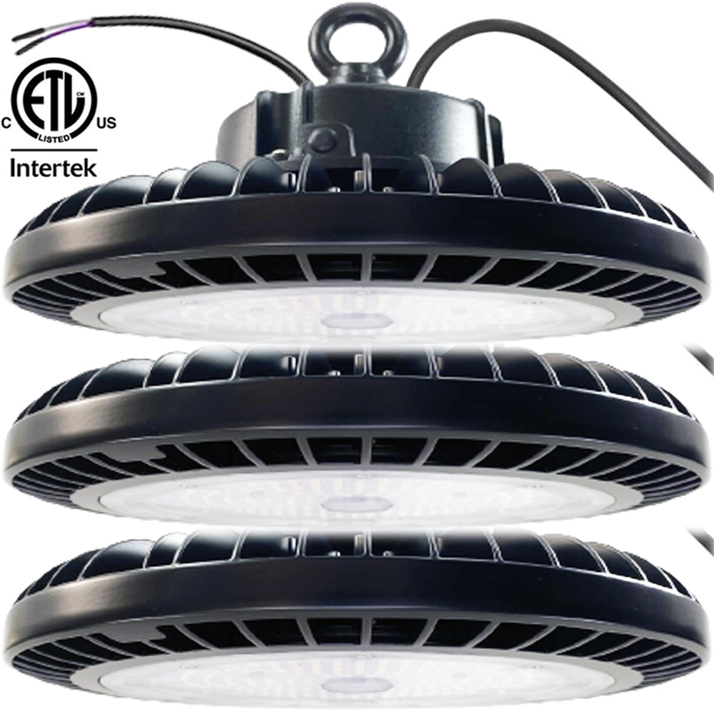 347V LED High Bay Light 200w Canada UFO 5000k, 6000k 6-2 Pack cETL