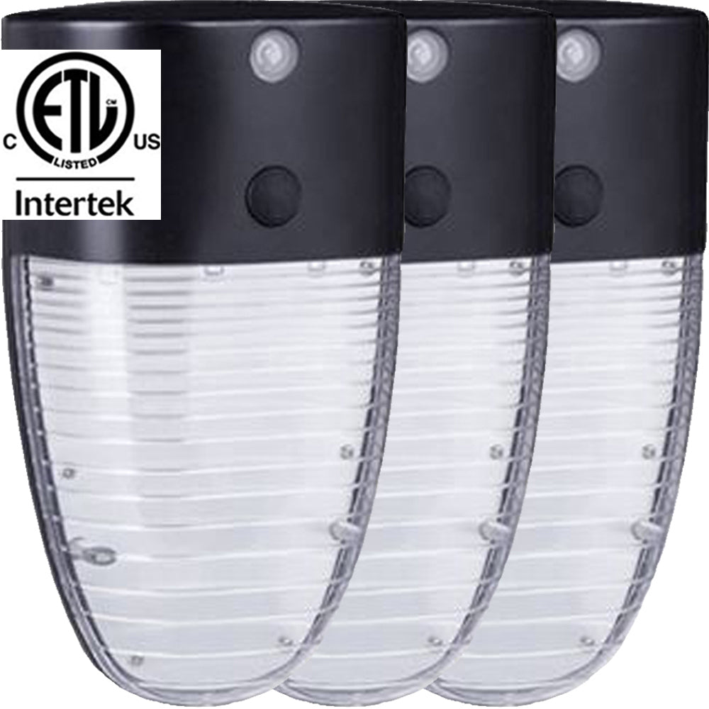 Outside House Lights, Canada 13w 6000k 3 Pack Led Dusk to Dawn Porch
