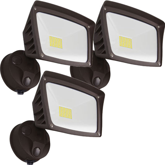 Exterior Wall Lights Canada Led 40w 5000k 4800Lm 3 Pack Dusk to Dawn Yard